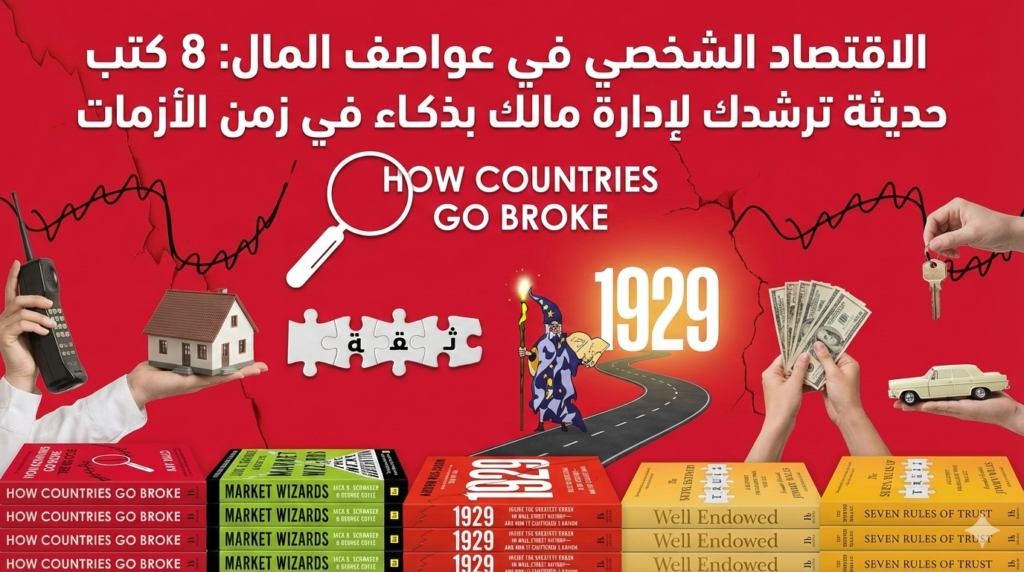 الاقتصاد الشخصي في عواصف المال: 8 كتب حديثة ترشدك لإدارة مالك بذكاء في زمن الأزمات